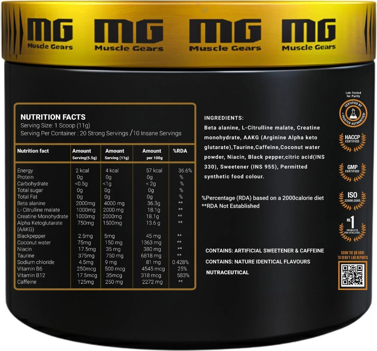 Muscle Gears Nuclear Pre-Workout 110 Gm Better Than Sex