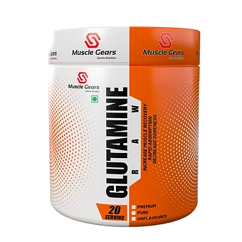 Muscle Gears Glutamine Raw 100 Gm Unflavoured