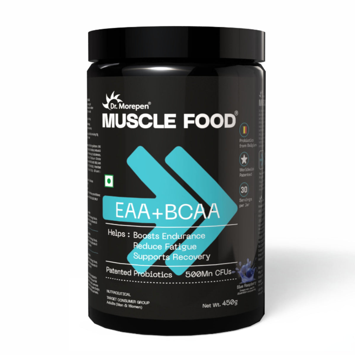 Dr. Morepen Muscle Food Eaa+Bcaa 30Serv Blue Raspberry