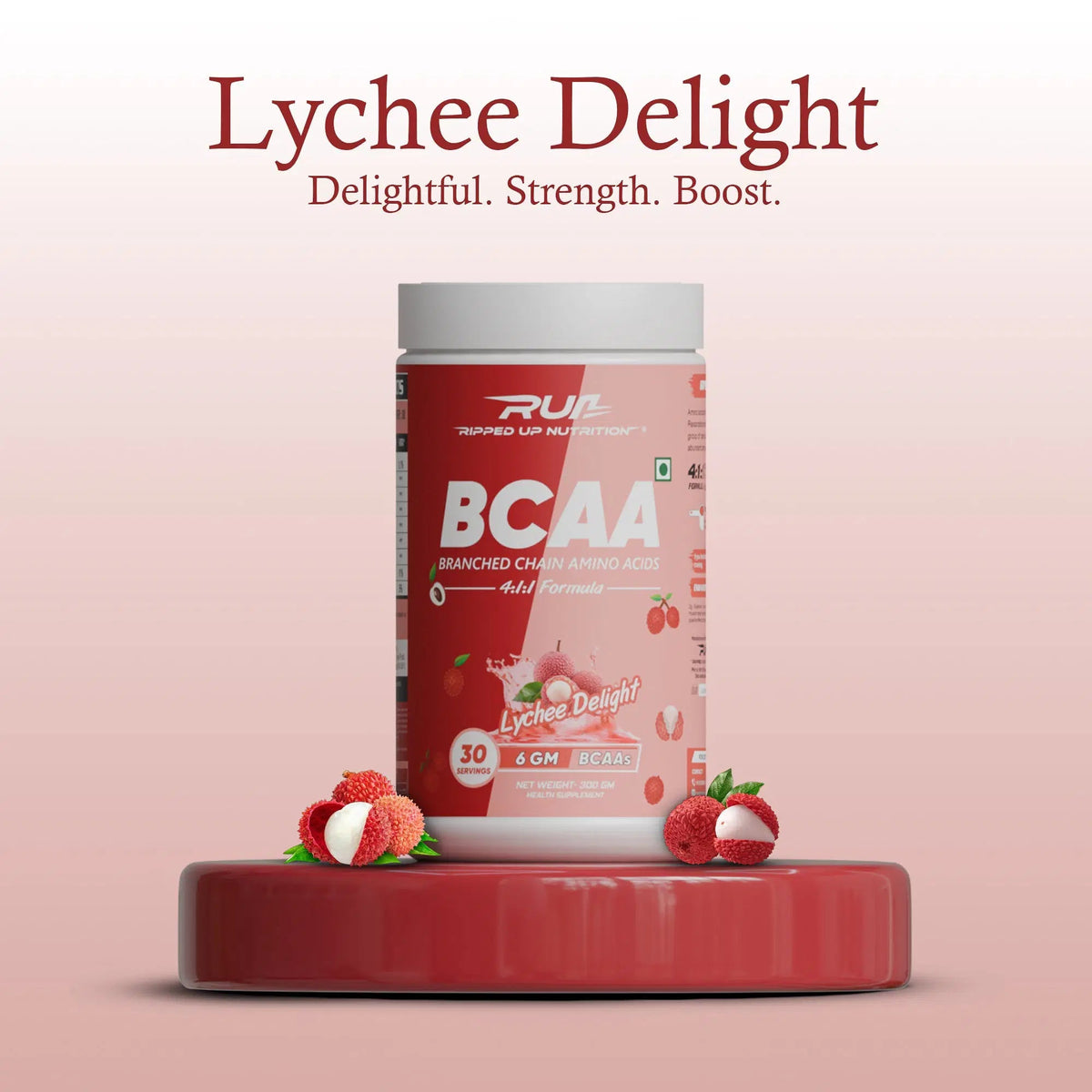 RIPPED UP NUTRITION BCAA 300 GM LYCHEE DELIGHT