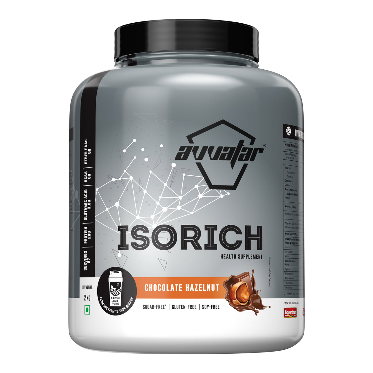 AVVATAR ISORICH 2 KG CHOCOLATE HAZELNUT