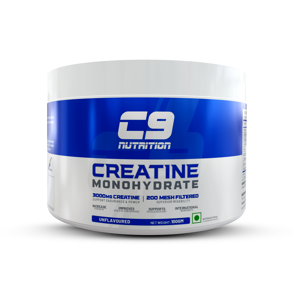 C9 NUTRITION CREATINE MONOHYDRATE 100 GM UNFLAVOURED