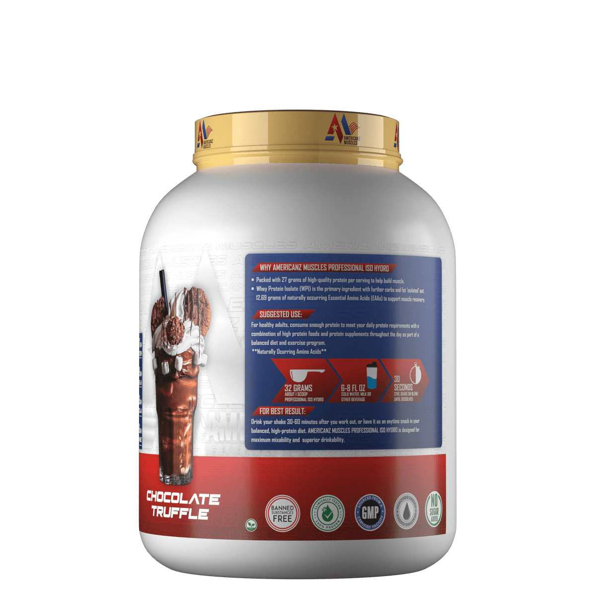 Americanz Muscles Professional Iso Hydro 2.27 Kg Chocolate Truffle