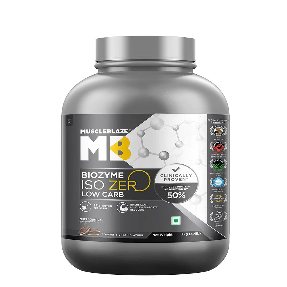 Muscleblaze Biozyme Iso Zero Low Carb 2 Kg Cookies & Cream