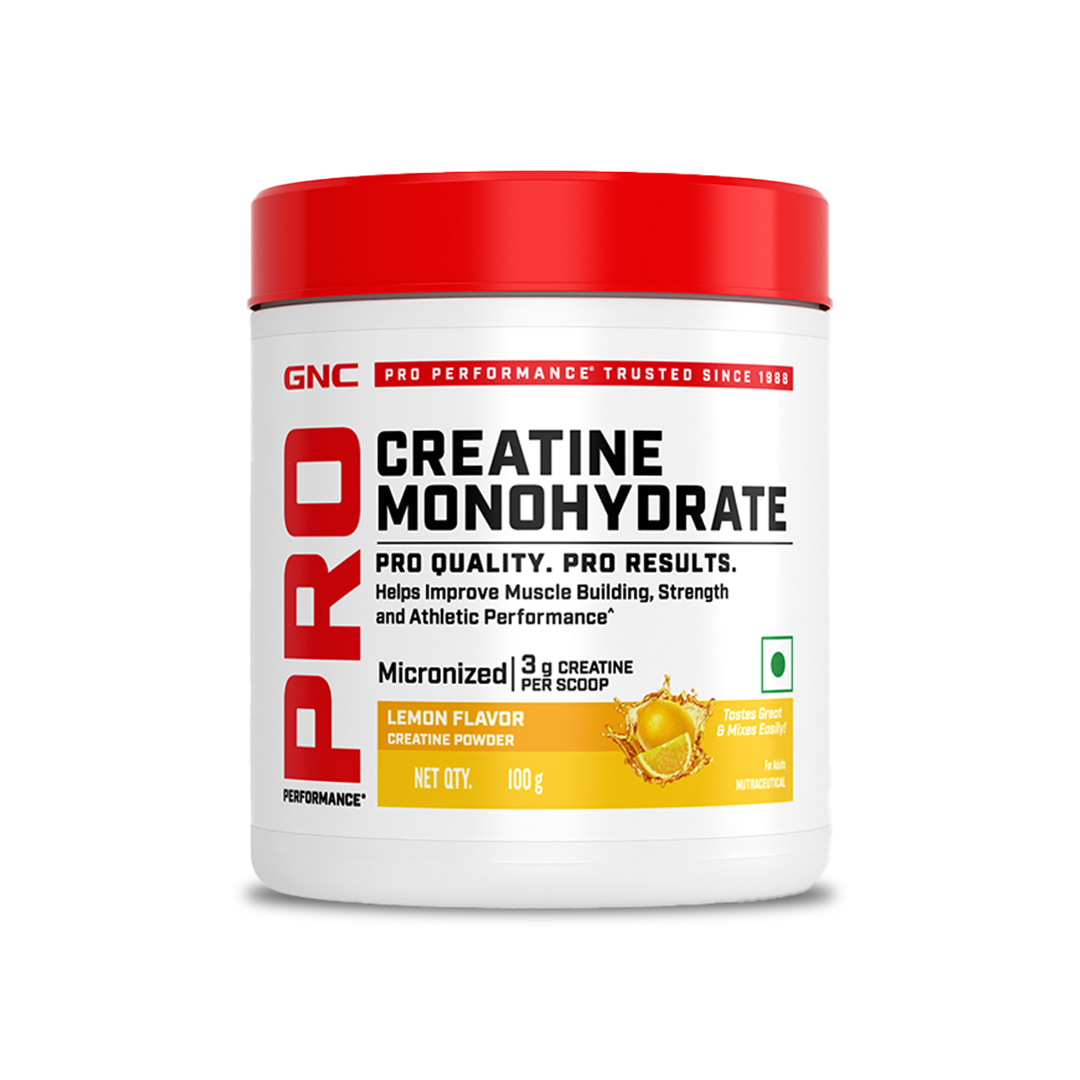GNC PRO PERFORMANCE CREATINE 100 GM LEMON