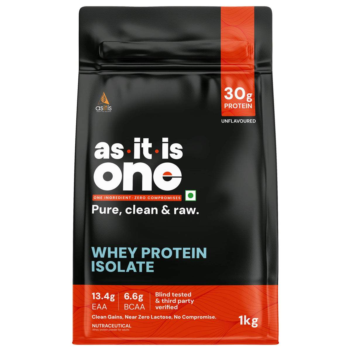 ASITIS WHEY PROTEIN ISOLATE 1 KG UNFLAVOURED