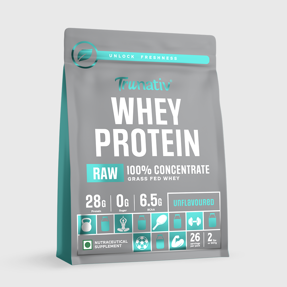 TRUNATIV WHEY PROTEIN RAW 100% CONCENTRATE 907 GM UNFLAVOURED