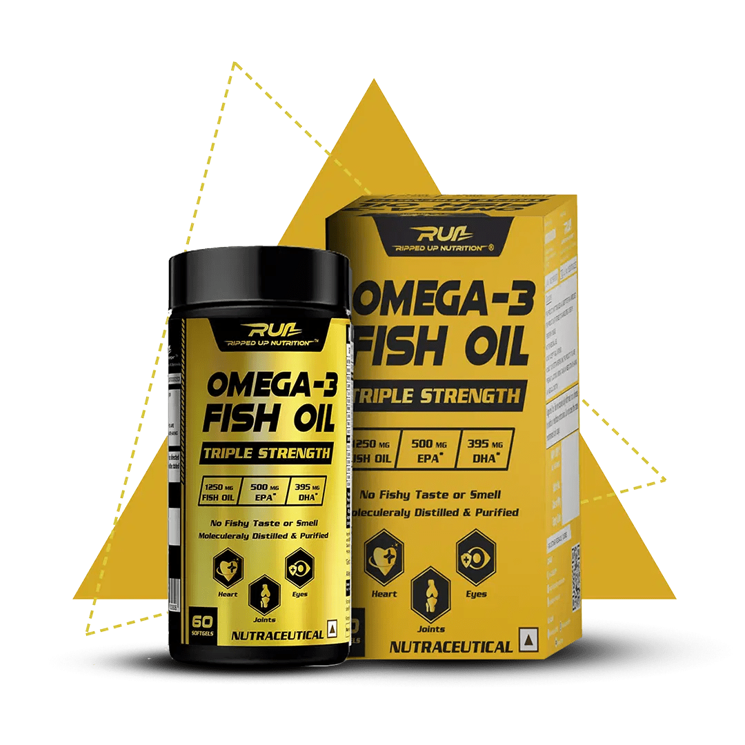RIPPED UP NUTRITION OMEGA-3 FISH OIL TRIPLE STRENGTH 60 SOFTGELS