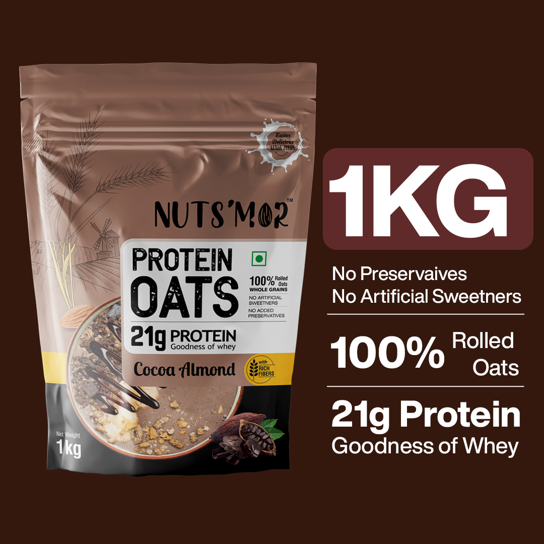 NUTS MOR PROTEIN OATS 1 KG COCOA ALMOND
