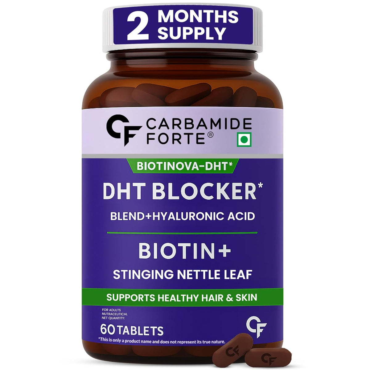 CARBAMIDE FORTE BIOTINOVA DHT BLOCKER 60 TABLETS