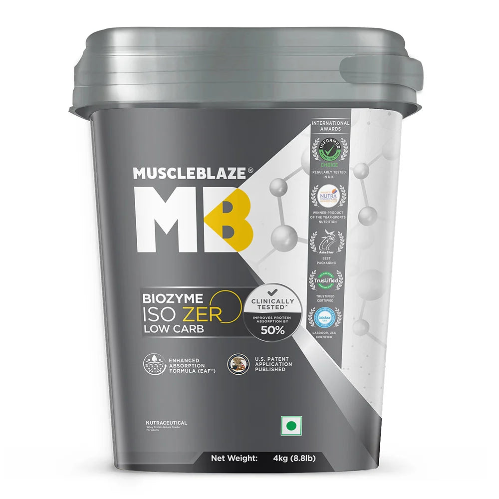 Muscleblaze Biozyme Iso Zero Low Carb 4 Kg Ice Cream Chocolate