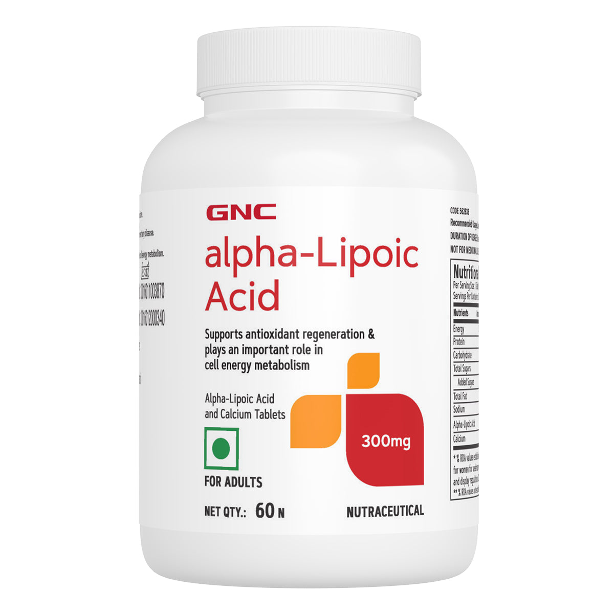GNC ALPHA-LIPOIC ACID 300 MG 60 TABLETS