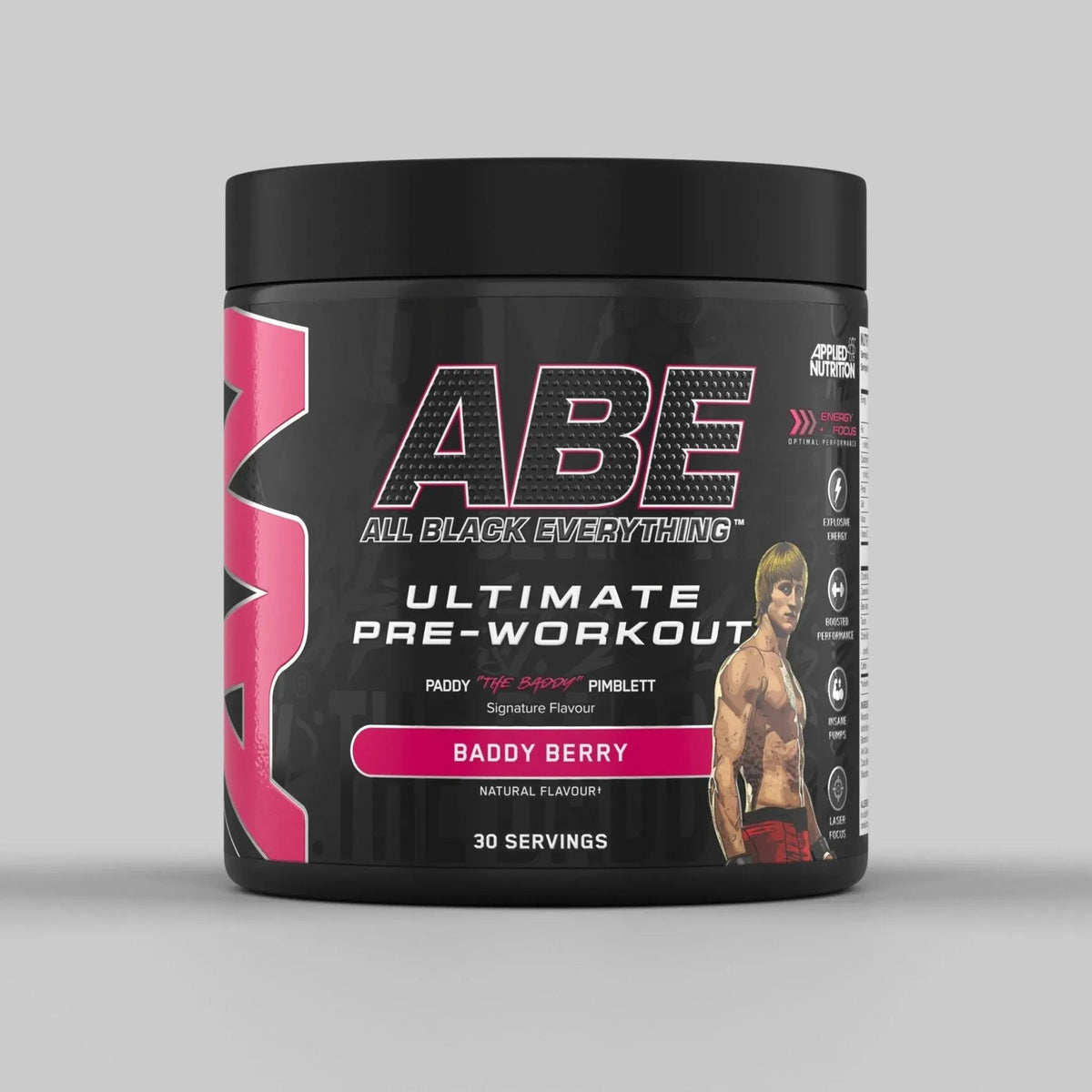 APPLIED NUTRITION ABE PRE WORKOUT 30 SERVINGS BADDY BERRY