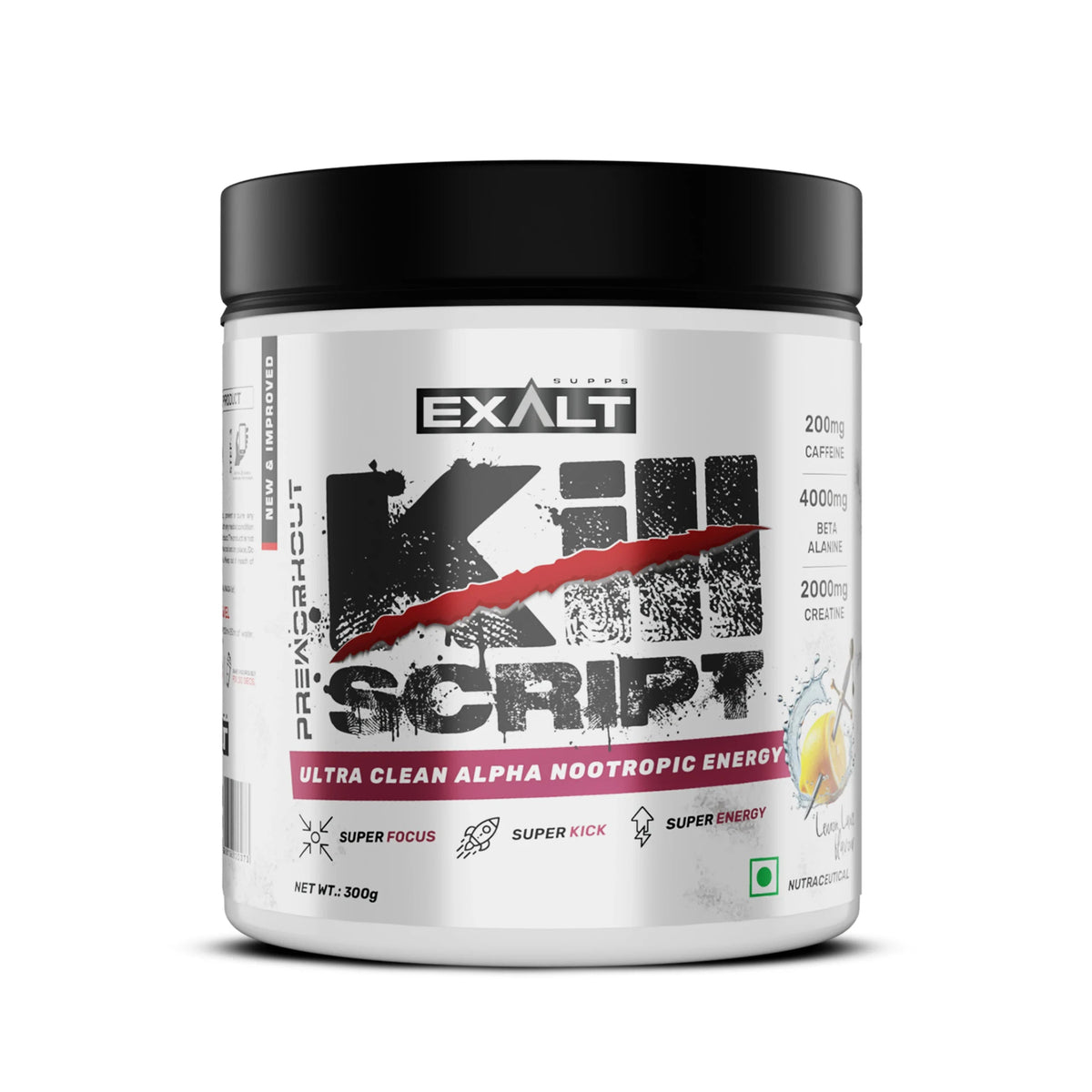 EXALT KILL SCRIPT PRE-WORKOUT 300 GM LEMON LANCE