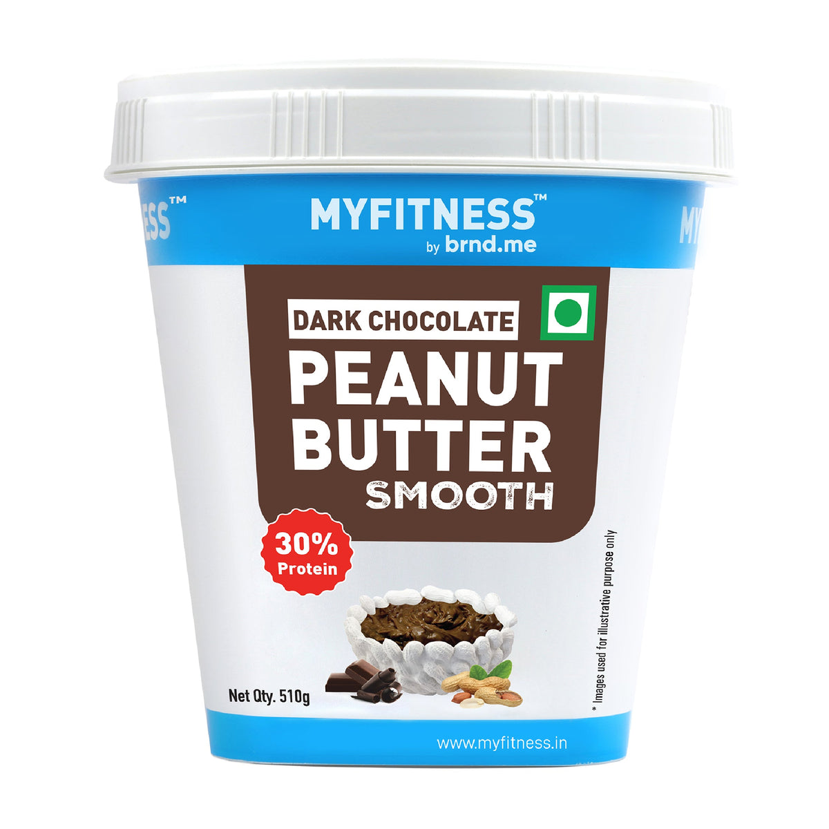 MYFITNESS PEANUT BUTTER 510 GM DARK CHOCOLATE SMOOTH