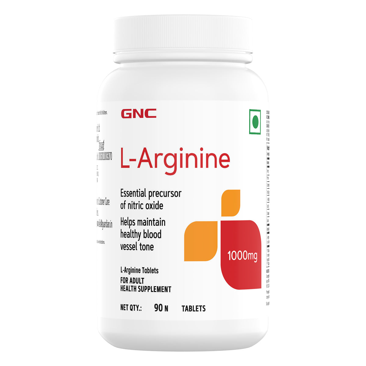 GNC L-ARGININE 1000 MG 90 TABLETS