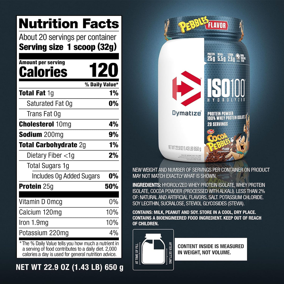 Dymatize Iso 100 Hydrolyzed 2.3 Kg Cocoa Pebbles