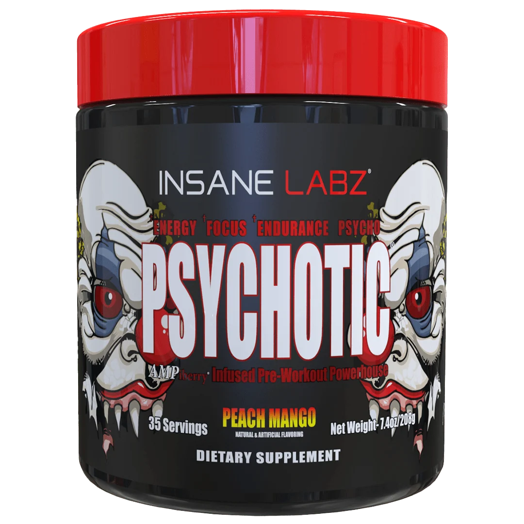 Insane Labz Psychotic Pre-Workout 208 Gm Peach Mango
