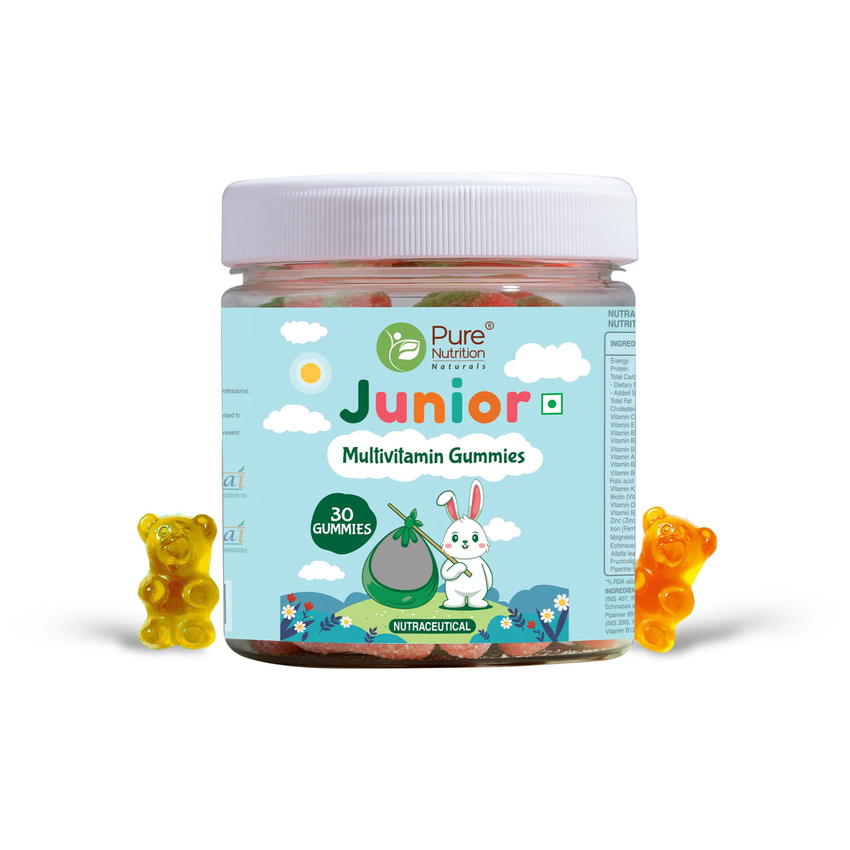 Pure Nutrition Junior Multivitamin 30 Gummies - front