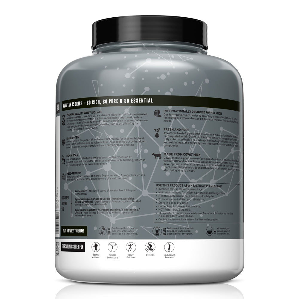 Avvatar Isorich 2Kg Caramel Creme - Back