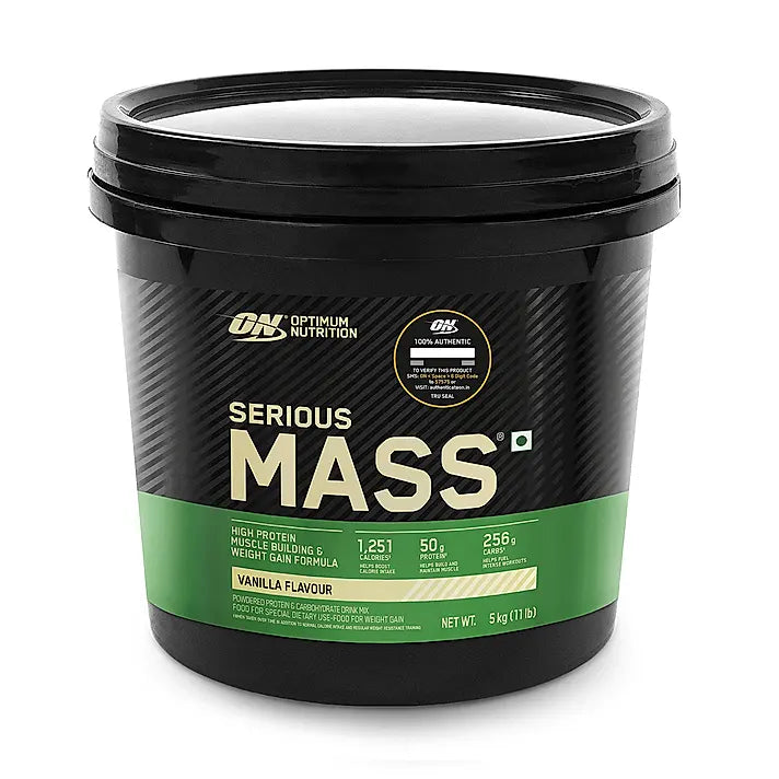 Optimum Nutrition Serious Mass 5 Kg Vanilla - front