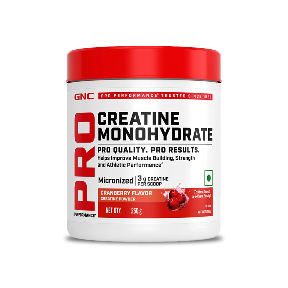 Gnc Pro Performance Creatine 250 Gm Cranberry