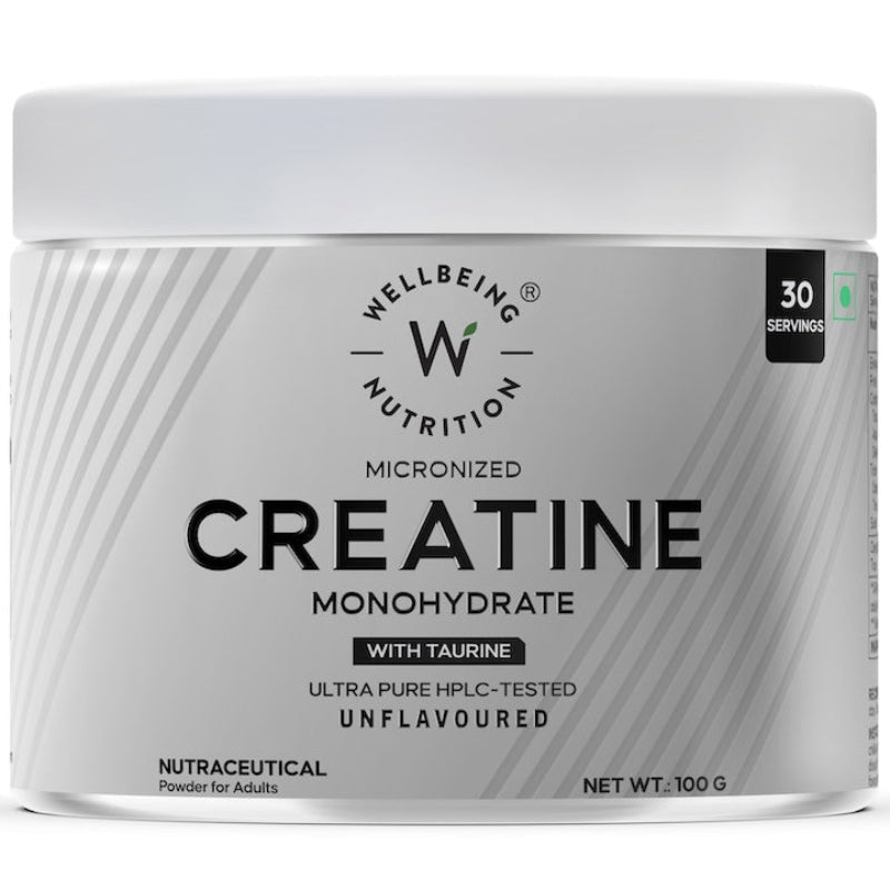 WELLBEING NUTRITION CREATINE MONOHYDRATE 100 GM UNFLAVOURED