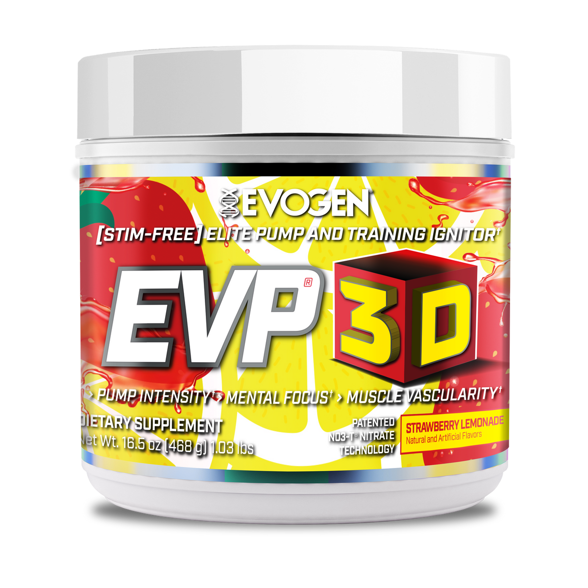 EVOGEN EVP 3D PRE-WORKOUT 450 GM PINK LEMONADE