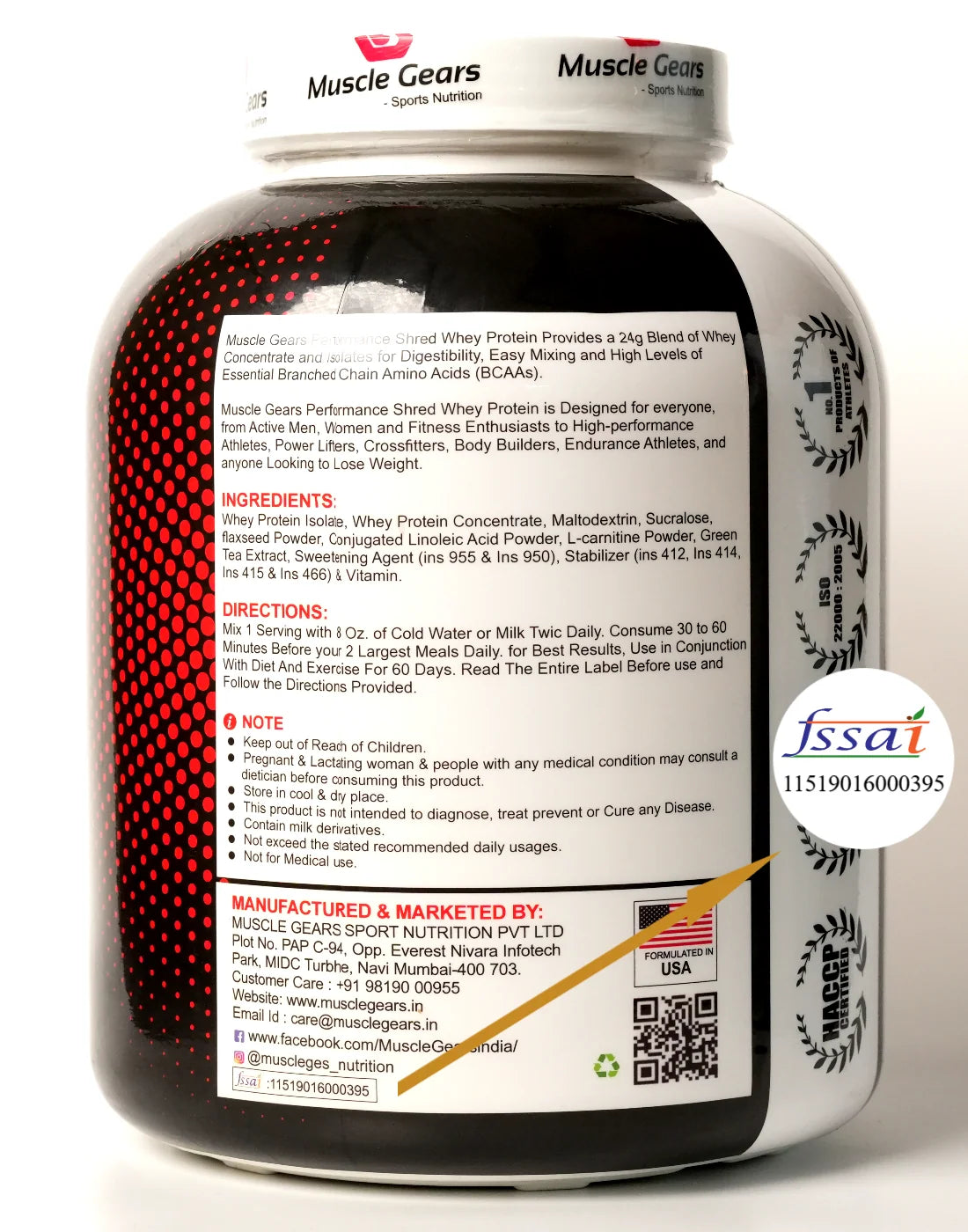 Muscle Gears Performance Shred Whey 2 Kg Malai Kulfi