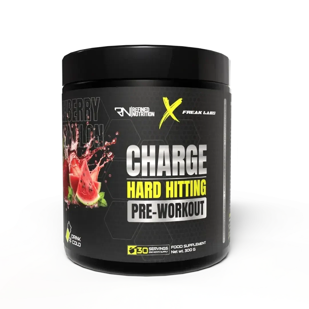 Refined Nutrition X Freak Labs Charge Pre-Workout 300 Gm Strawberry Watermelon - front