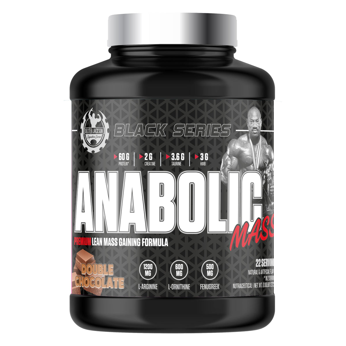 DEXTER JACKSON BLACK SERIES ANABOLIC PREMIUM LEAN MASS GAINER 2.722 KG DOUBLE CHOCOLATE