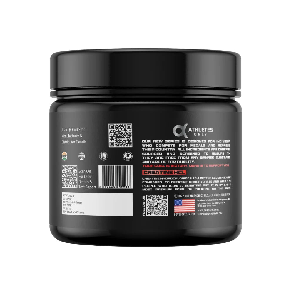 Gainz4Ever Prime Creatine Hcl 150 Gm Green Melon