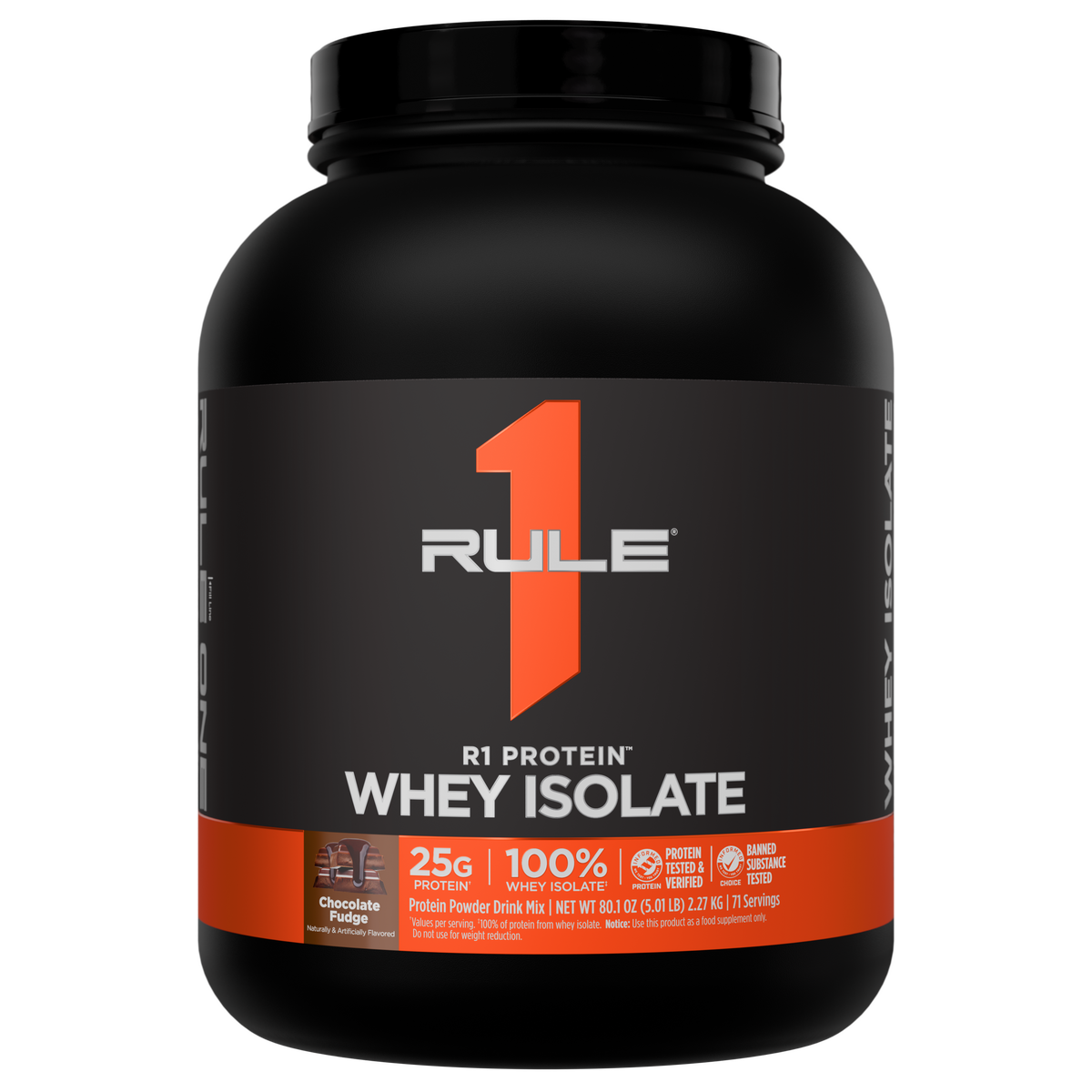 RULE 1 WHEY ISOLATE 2.27 KG CHOCOLATE FUDGE