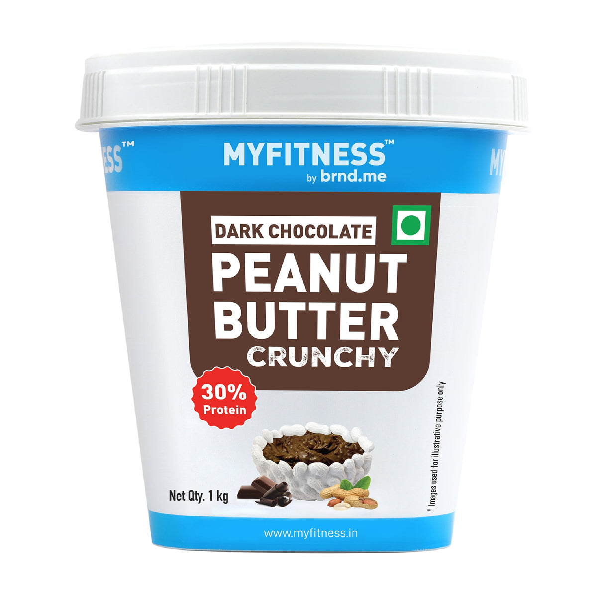 MYFITNESS PEANUT BUTTER 1 KG DARK CHOCOLATE CRUNCHY