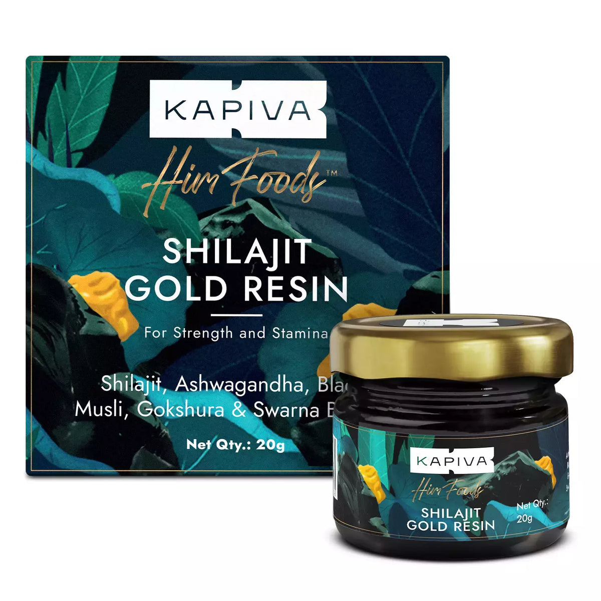 Kapiva Shilajit Gold Resin 20 Gm - front