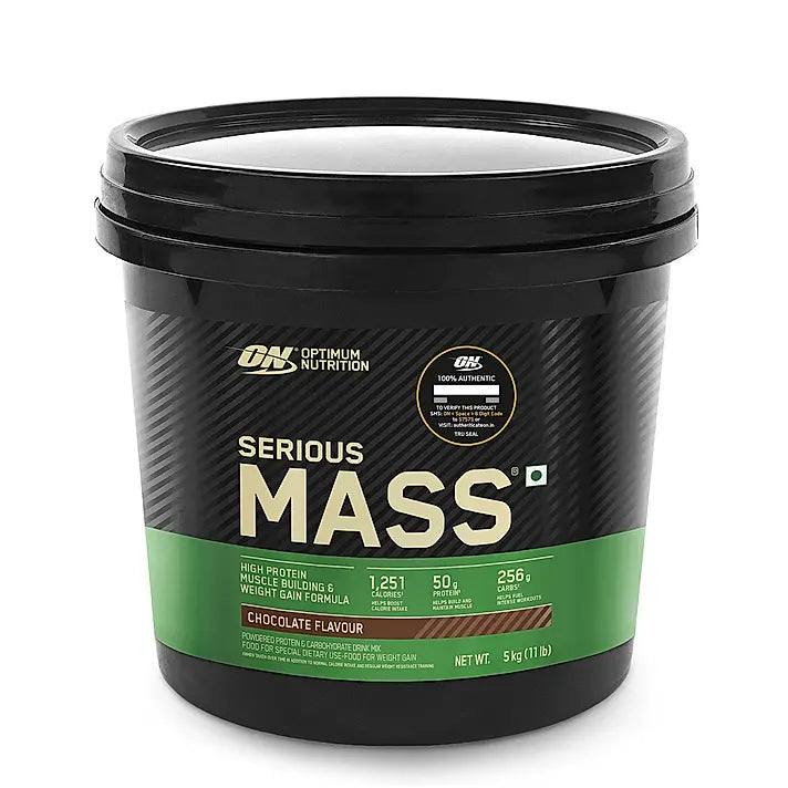 Optimum Nutrition Serious Mass 5 Kg Chocolate - front
