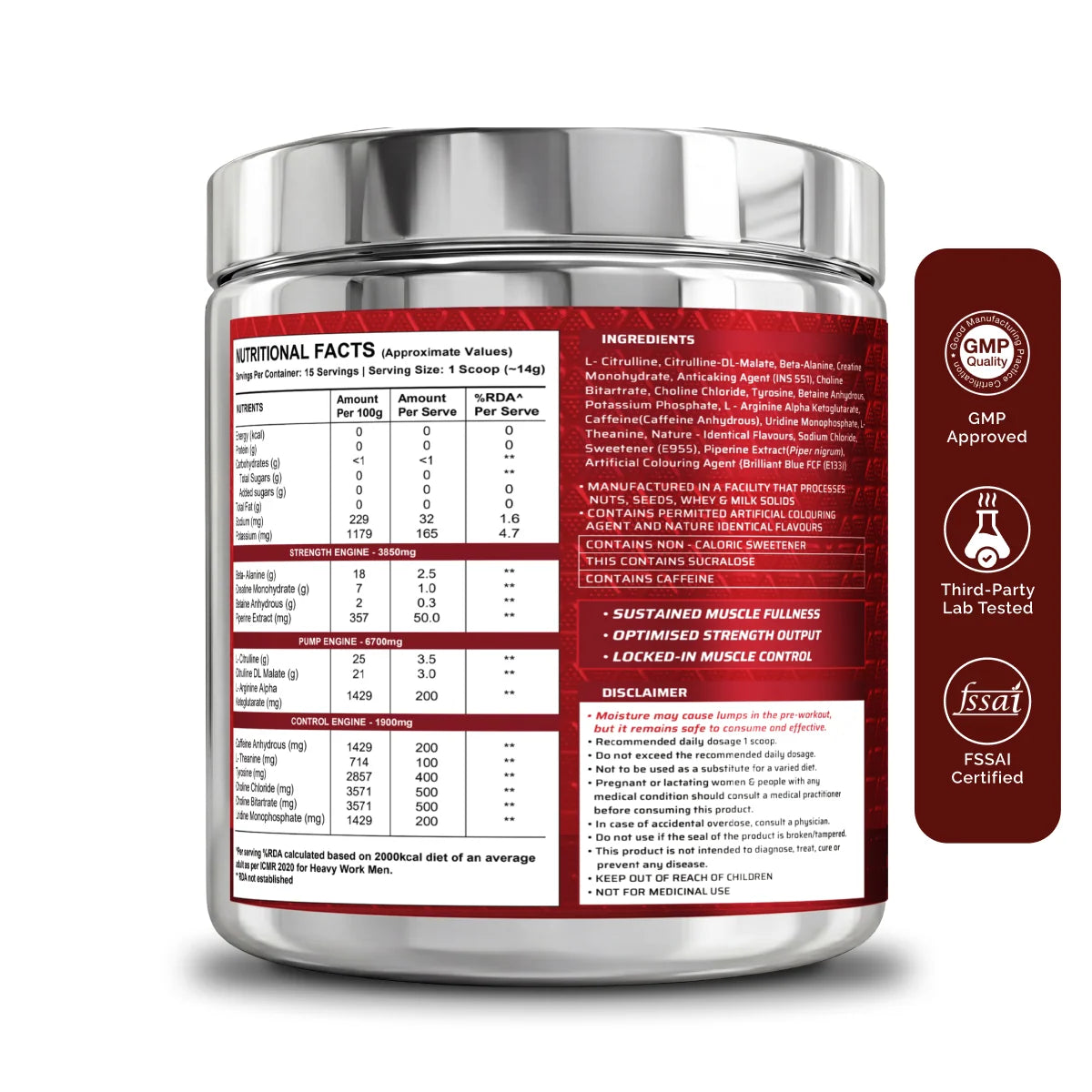 Wellversed Dynamite Pre-Workout Original 210 Gm Berry Burst