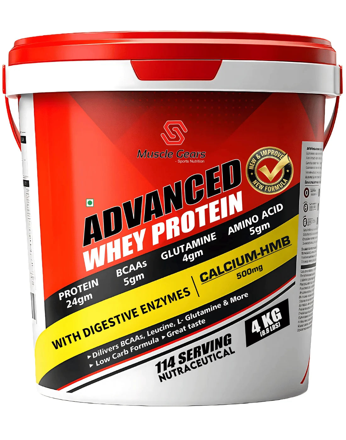 Muscle Gears Advanced Whey 4 Kg Cookies & Cream