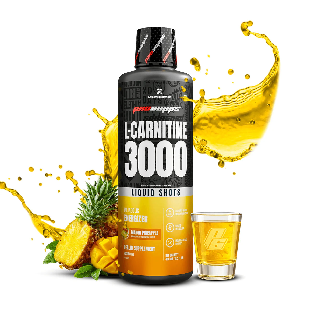 Prosupps L-carnitine 3000 Mg 450 Ml Mango Pineapple - front