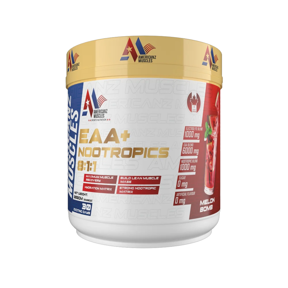 AMERICANZ MUSCLES EAA+NOOTROPICS 8:1:1 300 GM MELON BOMB
