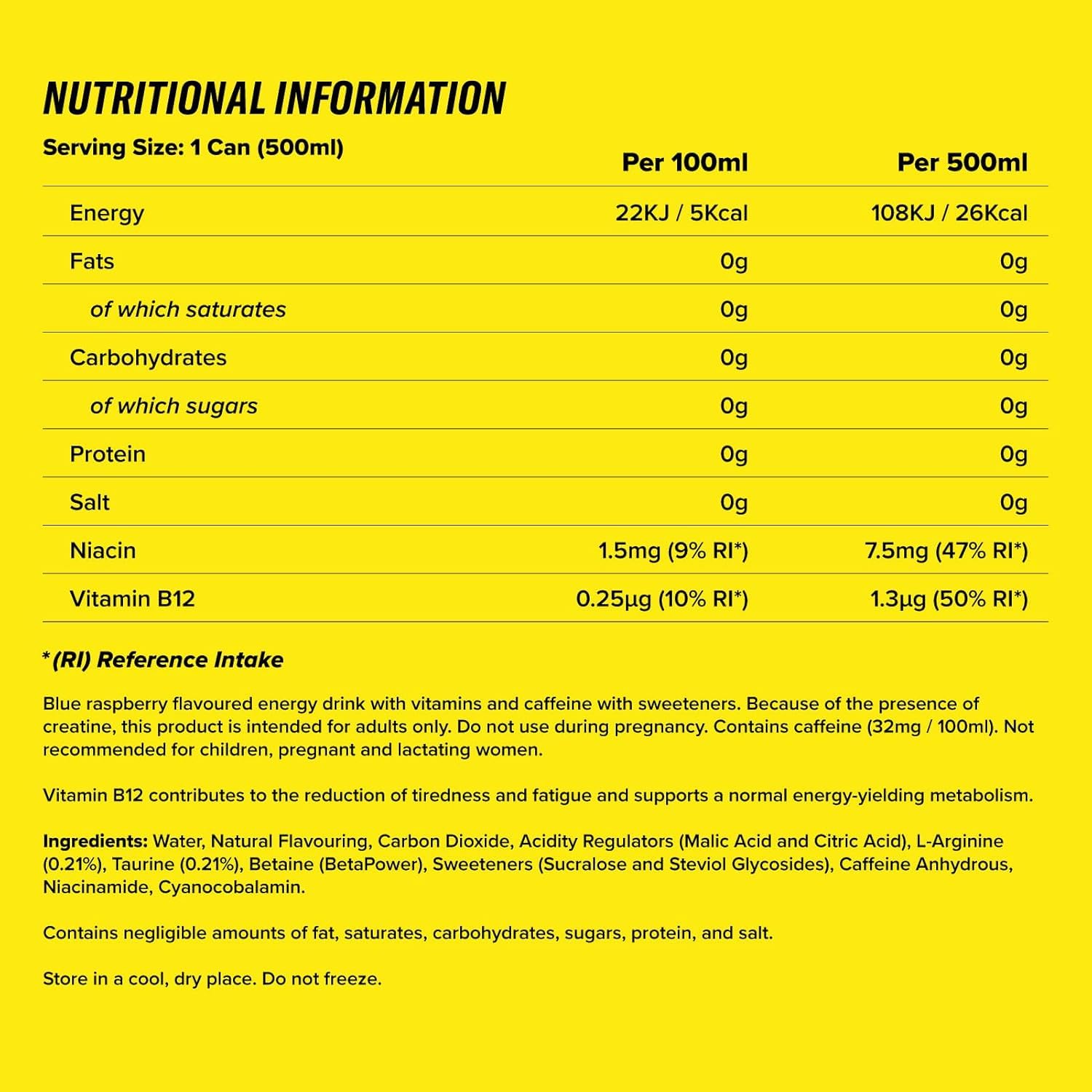 C4 Performance Energy Drink Cosmic Rainbow 500ml image 4