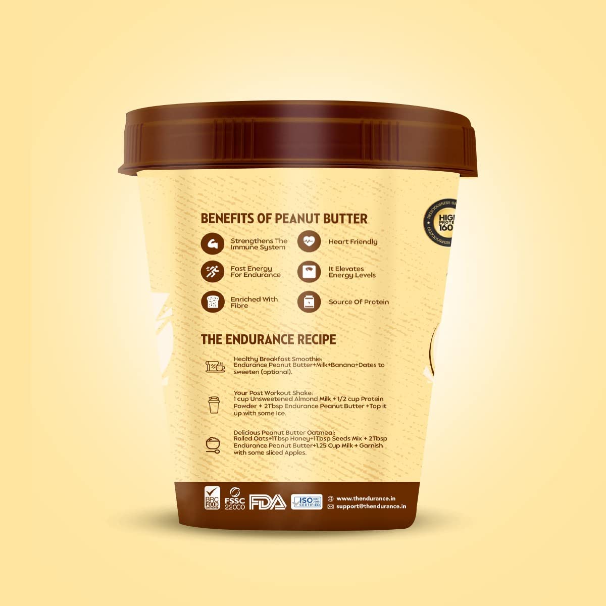 Endurance Peanut Butter 510gm Dark Chocolate Creamy image 1