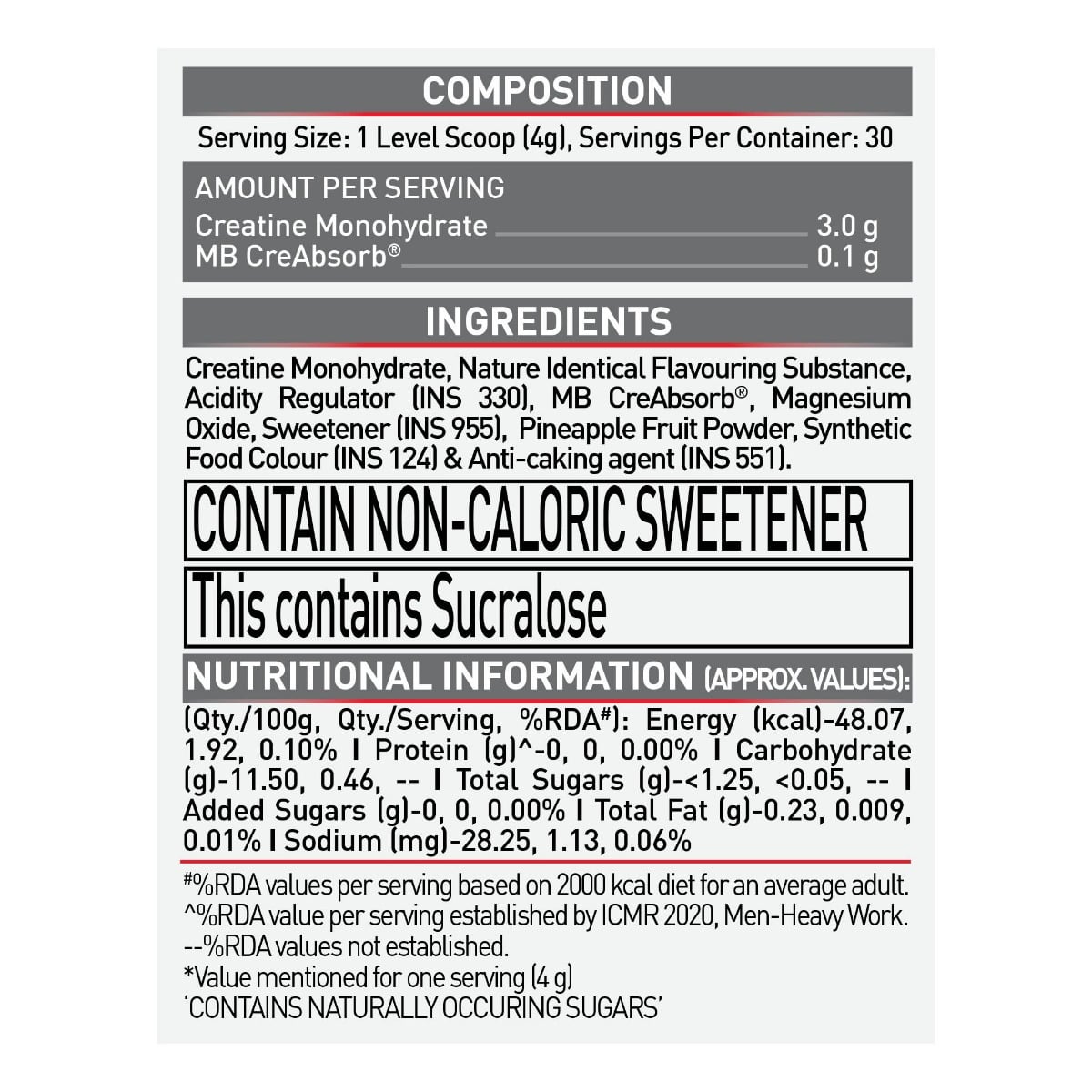 Muscleblaze Creamp Creatine 120 Gm Watermelon Kool Aid