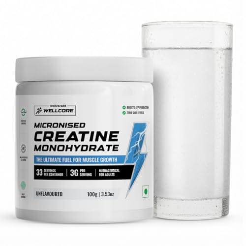 Wellcore Creatine Monohydrate 100 Gm Unflavoured - front