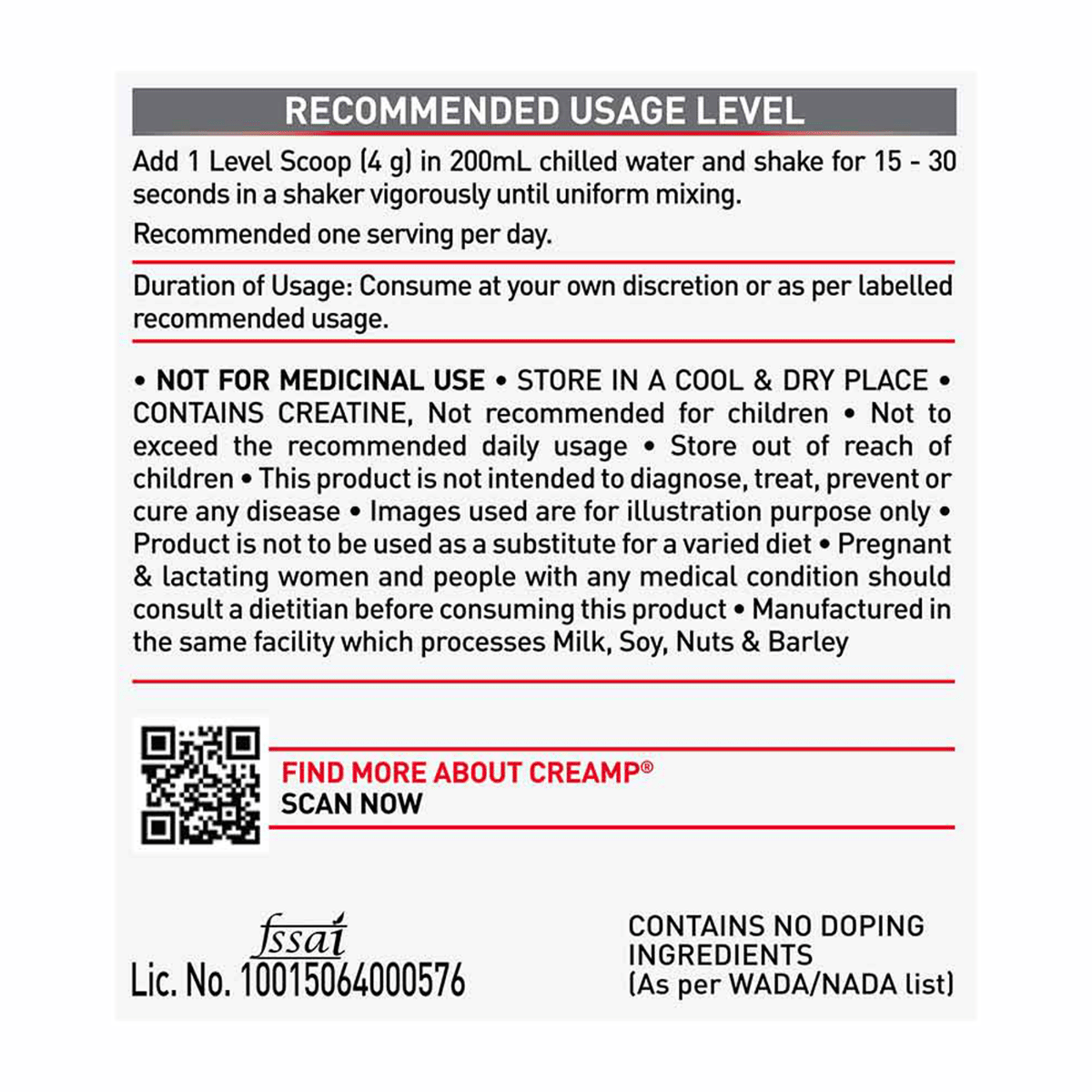 MUSCLEBLAZE CREAMP CREATINE 120 GM CANDY RUSH