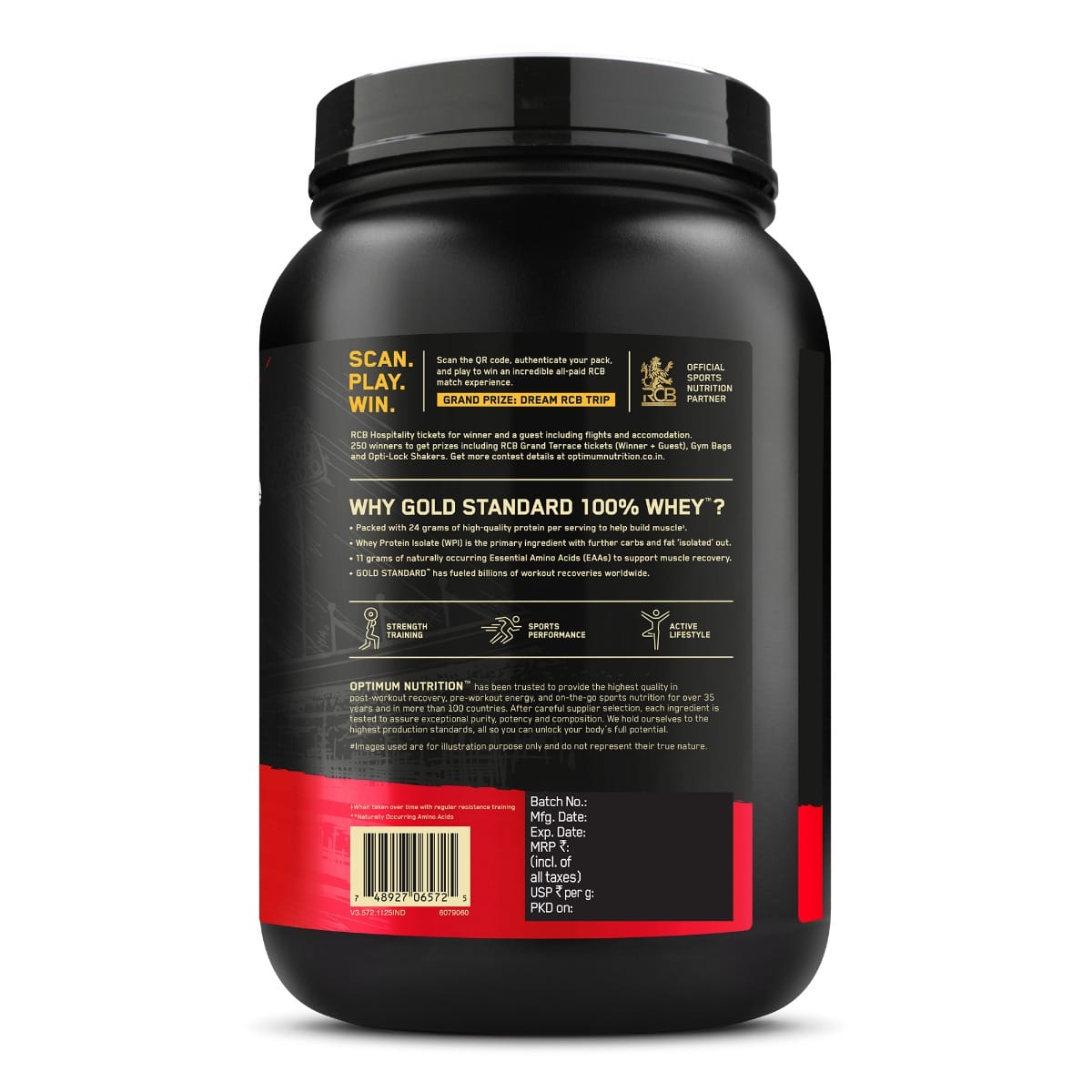 OPTIMUM NUTRITION GOLD STANDARD 100% WHEY 907 GM DOUBLE RICH CHOCOLATE