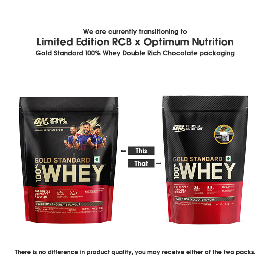Optimum Nutrition Gold Standard 100% Whey 454 Gm Double Rich Chocolate