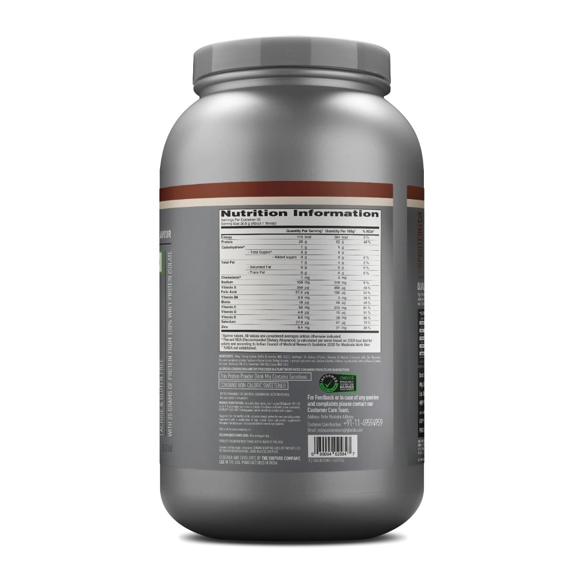 ISOPURE LOW CARB 100% WHEY PROTEIN ISOLATE 1 KG COOKIES & CREAM