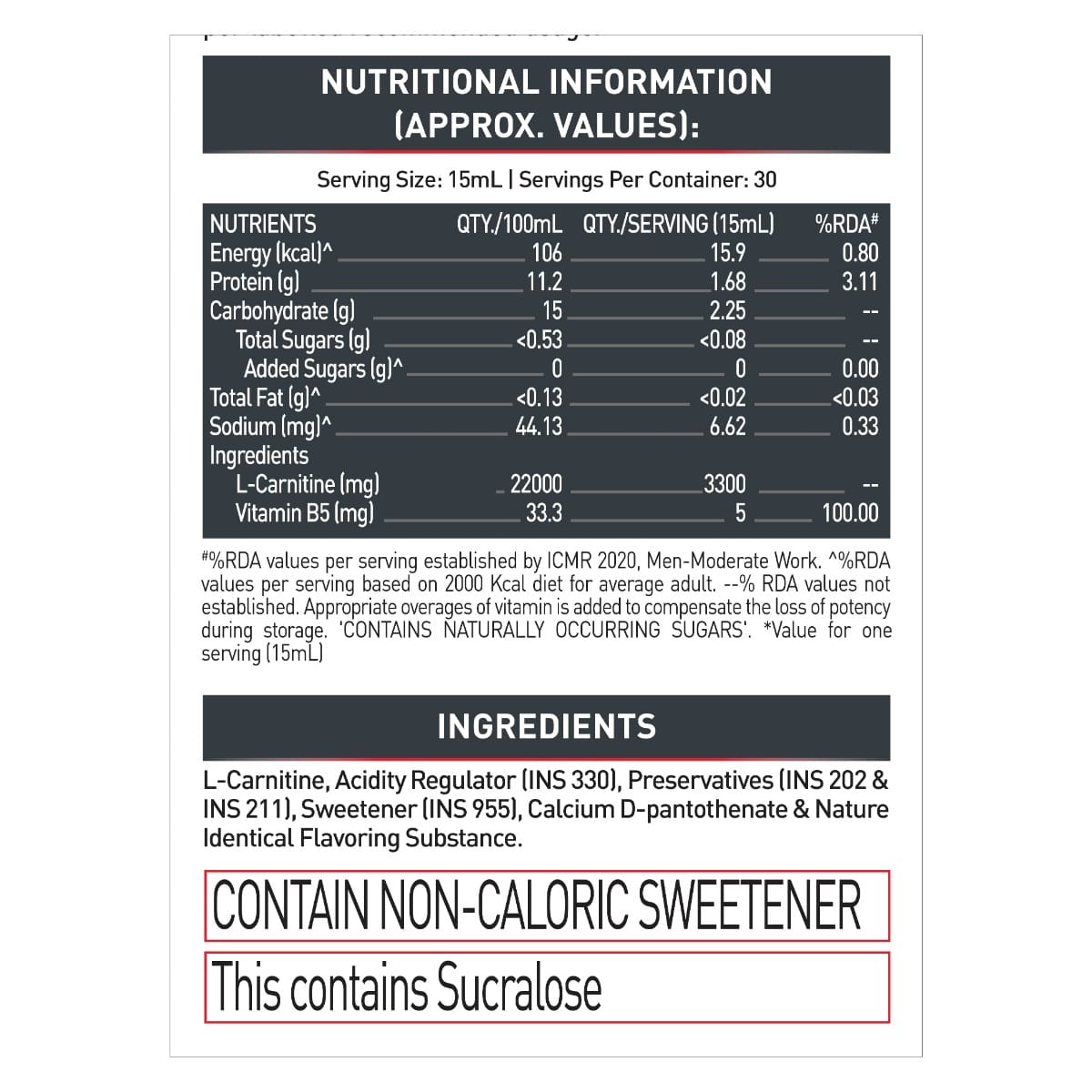 Muscleblaze L-Carnitine Pro 3300 Mg 450 Ml Tangy Orange
