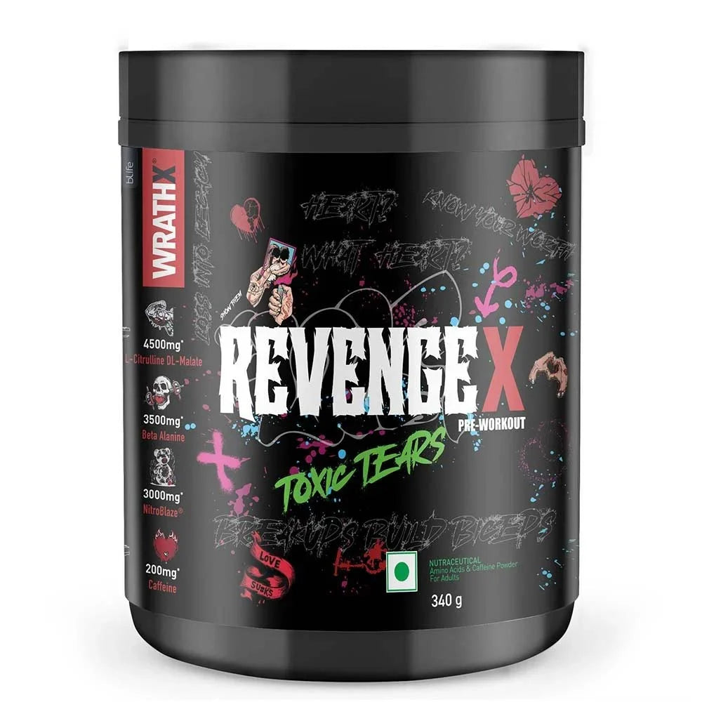 MUSCLEBLAZE PRE-WORKOUT WRATHX 340 GM SOUR GREEN